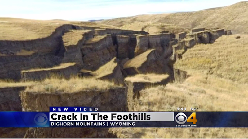 Una grieta de 685 metros de largo se abre en poco más de un mes en Wyoming