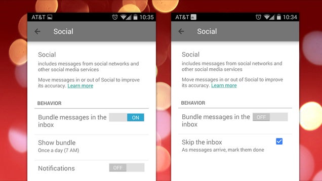 Control When and If Bundles Appear in Gmail's New Inbox App