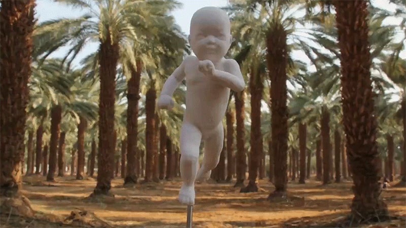 Cheer on This 3D-Printed Stop-Motion Baby As it Runs All Over the World