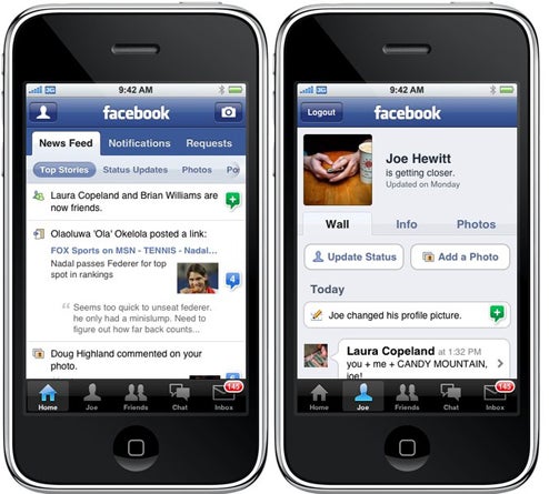 Preview of Facebook for iPhone 2.0: More Like Real Facebook