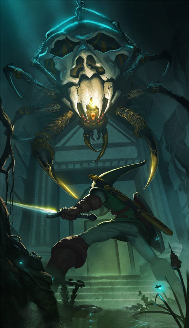 Link, You Look Awfully Cool Considering You're About to Fight a SPIDER THAT LOOKS LIKE A SKULL