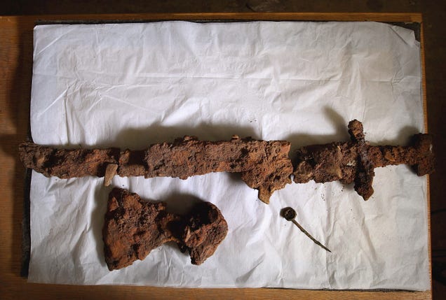Amazing Discovery: Viking tomb includes a warrior's boat, axe, spear and sword