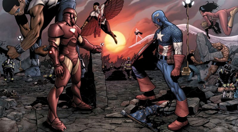 Todo lo que debes saber acerca de Civil War (el cómic) y sus diferencias con la película
