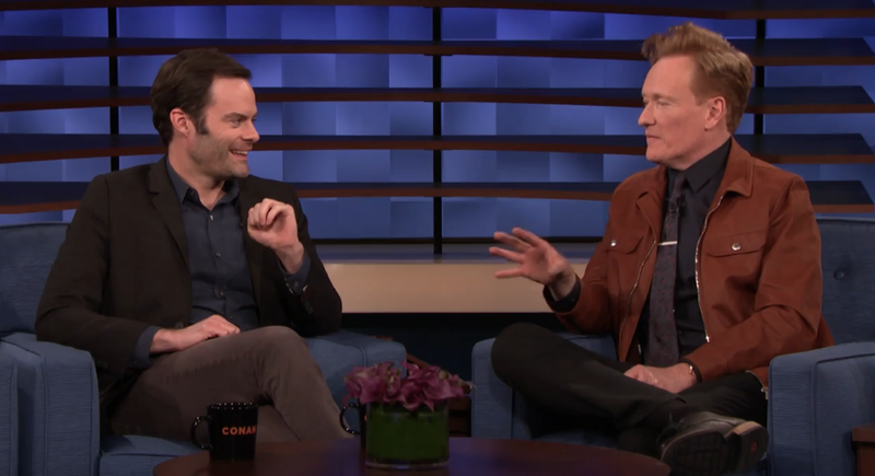 on conan, bill hader does a great lorne michaels