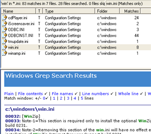 grep recursive search