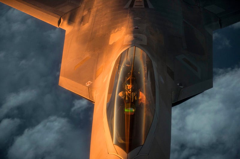 Look At These Gorgeous Shots Of Raptors Getting Refueled Over The Middle East At Dawn