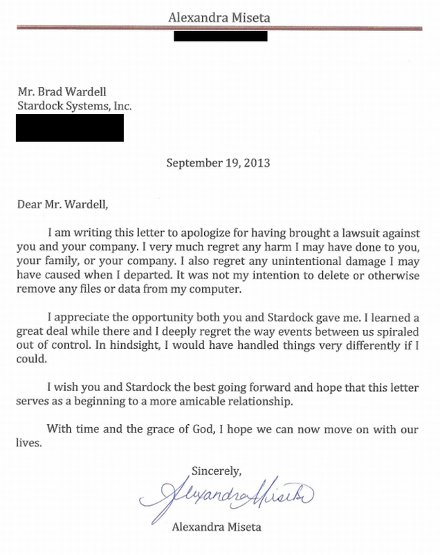 Stardock Lawsuits Dropped, Ex-Employee Apologizes