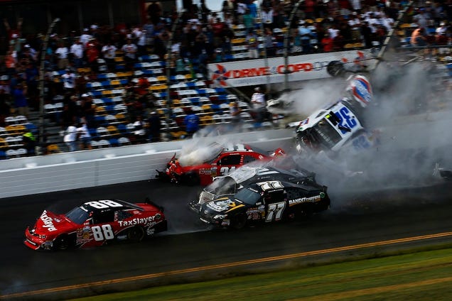 A Collection Of Photos From NASCAR's Wild Day At Daytona