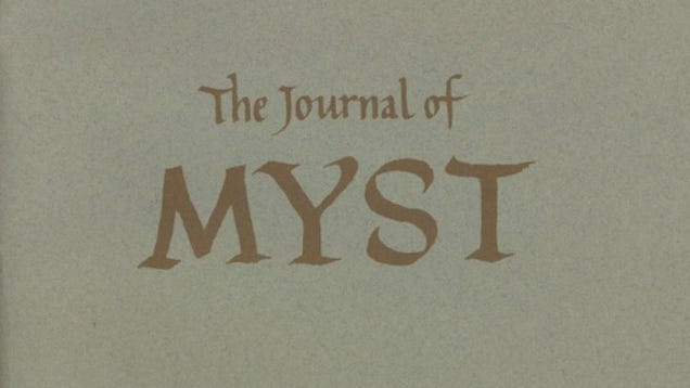 When I Was A Teenager, I Kept This Myst "Journal"