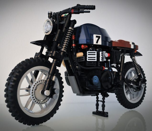 We need more like this Lego Triumph Scrambler