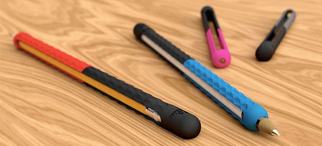 Turn Your Favorite Pen Into a Stylus With This Stretchy Rubber Wrap