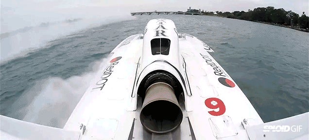 Insane backflip of a racing hydroplane boat captured on GoPro