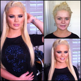 How About That: Porn Stars Look Different Before and After Their Makeup Makeovers