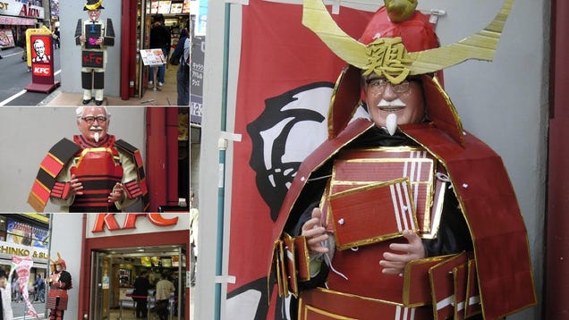 Colonel Sanders Is Ready to Destroy Your Stomach Samurai Style
