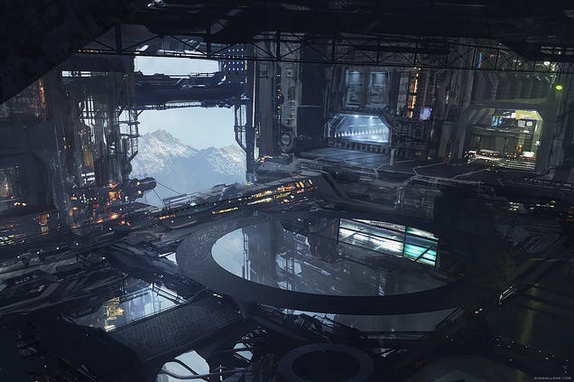 Nazi Explosions Meet Beautiful Landscape Paintings in This Video Game Concept Art