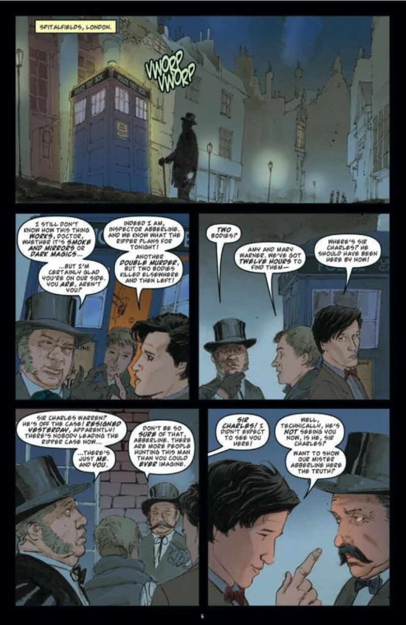 Check out a 7-page preview of IDW's Doctor Who comic: it's the 11th Doctor vs. Jack the Ripper!