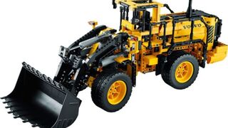 Lego designer drives and then builds a giant Volvo L350F Wheel Loader