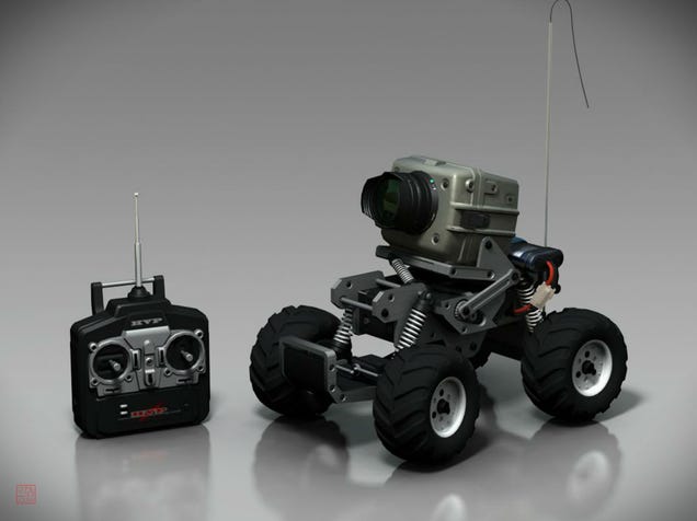 It's Tough Fighting A Robot With Giant Arms On Its Back