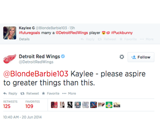 The Detroit Red Wings have some practical advice for a self-pro…