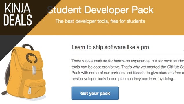 Students Can Grab Tons of Top-Shelf Development Tools Free from Github