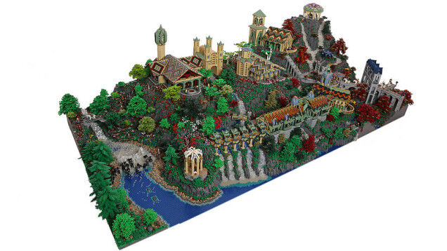 This gigantic amazing Lego recreation of Rivendell will blow your mind