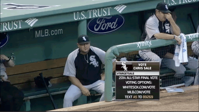 White Sox coach Mark Parent jiggles his junk in dugout (GIF)
