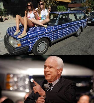 Study Shows McCain Winning Over Hummer Moms, Obama Cleaning Up With Hatchback-Owning Gay Art Students