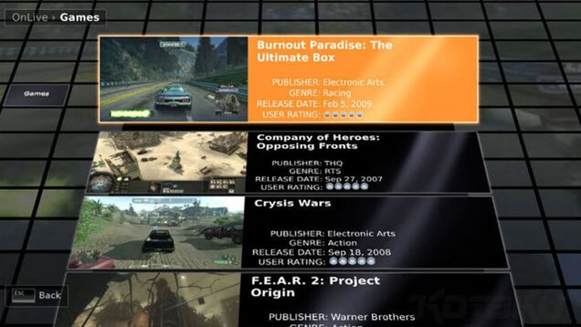 OnLive Makes PC Upgrades Extinct, Lets You Play Crysis On Your TV