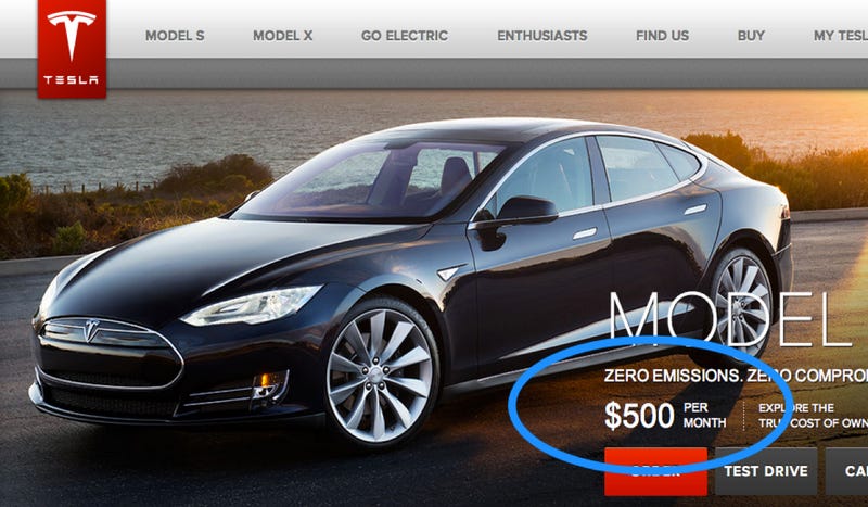 Tesla surprises us with its deceiving claims of owning a Model S for only $500. 