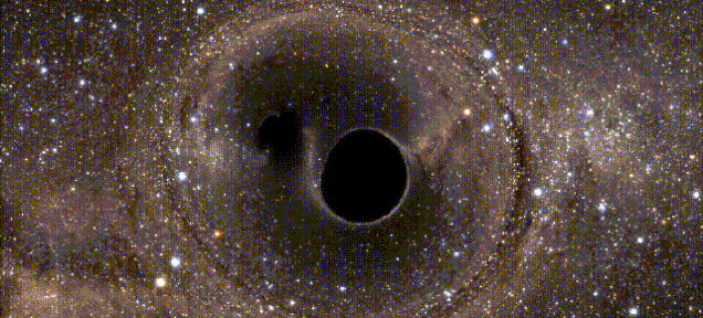 Detectan por primera vez la fusión de dos agujeros negros supermasivos