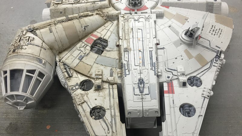 A Masterful Paint Job Makes This Millennium Falcon Toy Look Like a Star Wars Movie Prop