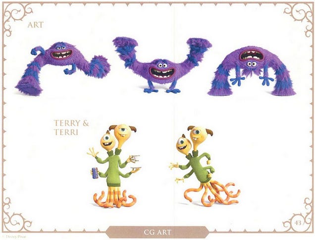 Monsters University concept art shows off a new cast of Monsters!