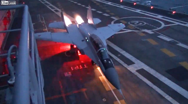 Taking Off In A MiG-29K From A Carrier At Night Is A Fiery Thrill