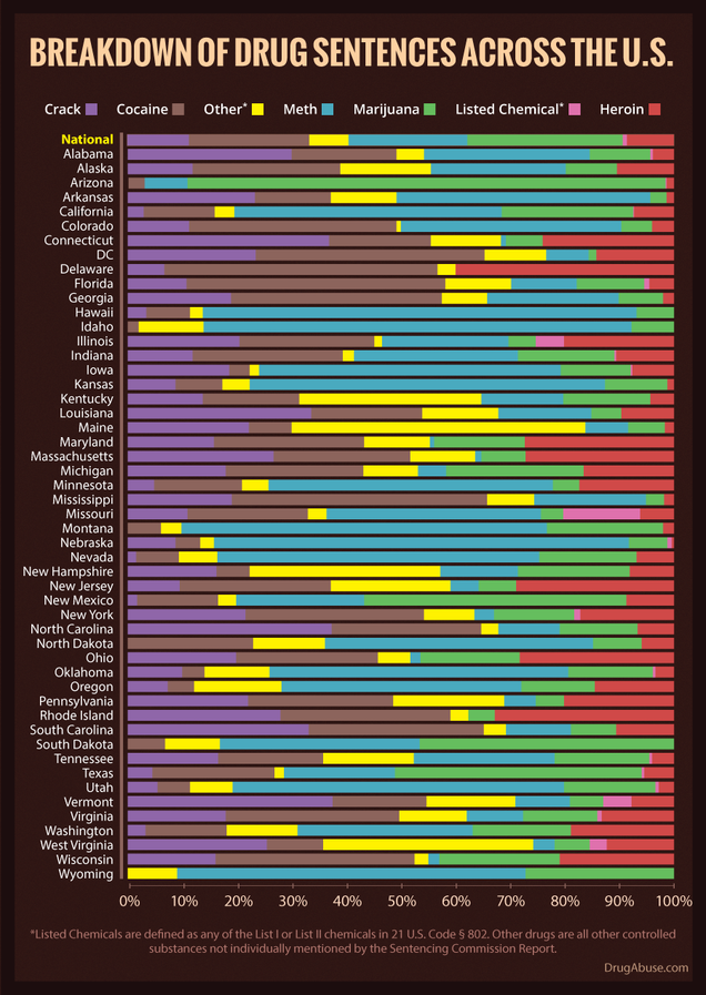 Everything You Need to Know About Drug Incarceration Rates Across the US