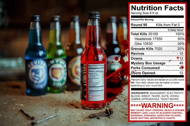 Thirsty Call of Duty Fans Have Made Their Own Range Of Perk-a-Cola