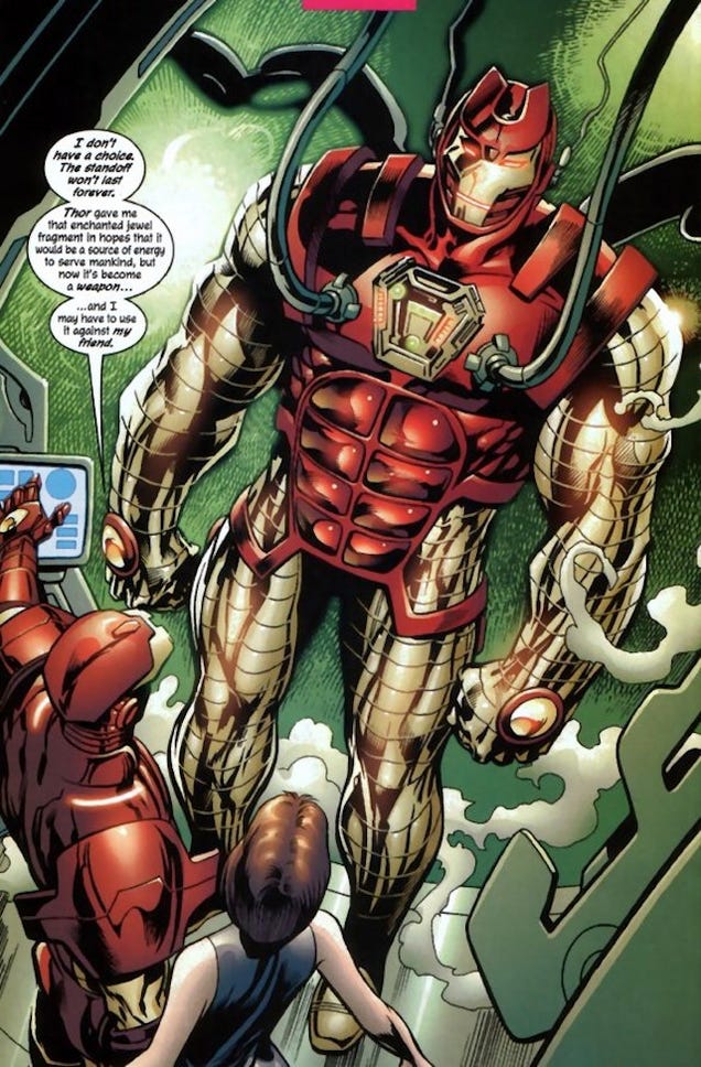 thor buster iron man suit