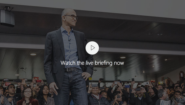 Watch the Windows 10 Keynote Live