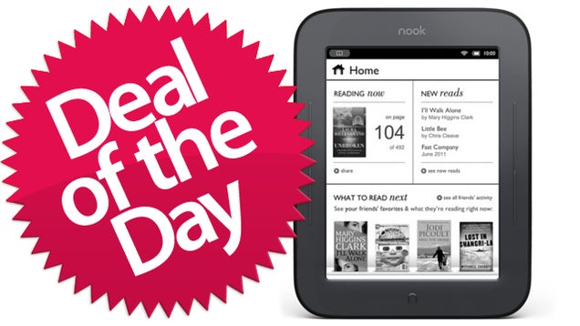 This NOOK Simple Touch eReader Is Your I'm-Gonna-Reads-Me-Some-Books Deal of the Day