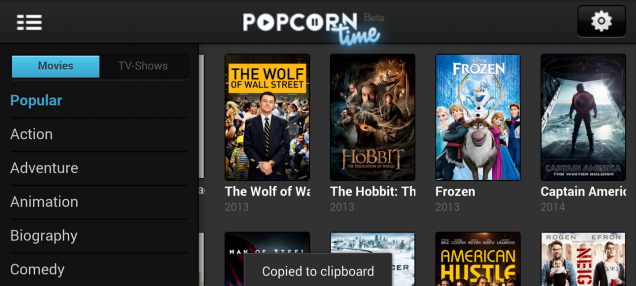 Popcorn Time's "Netflix for Torrents" Is Coming to Chromecast