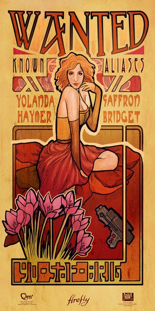 Art Nouveau Firefly Prints: Beautiful Damn Heroes!