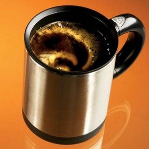 Self-Stirring Mug, For the Spoonless