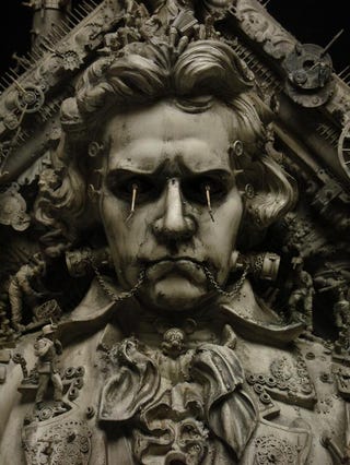 Kris Kuksi's Beautiful Art is Made From the Bones of Dead Model Kits