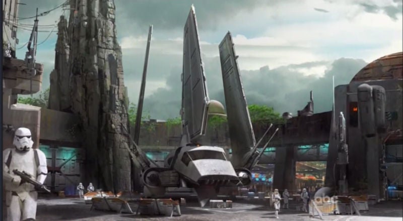 Un primer vistazo al prometedor parque de atracciones de Star Wars en Disneyland