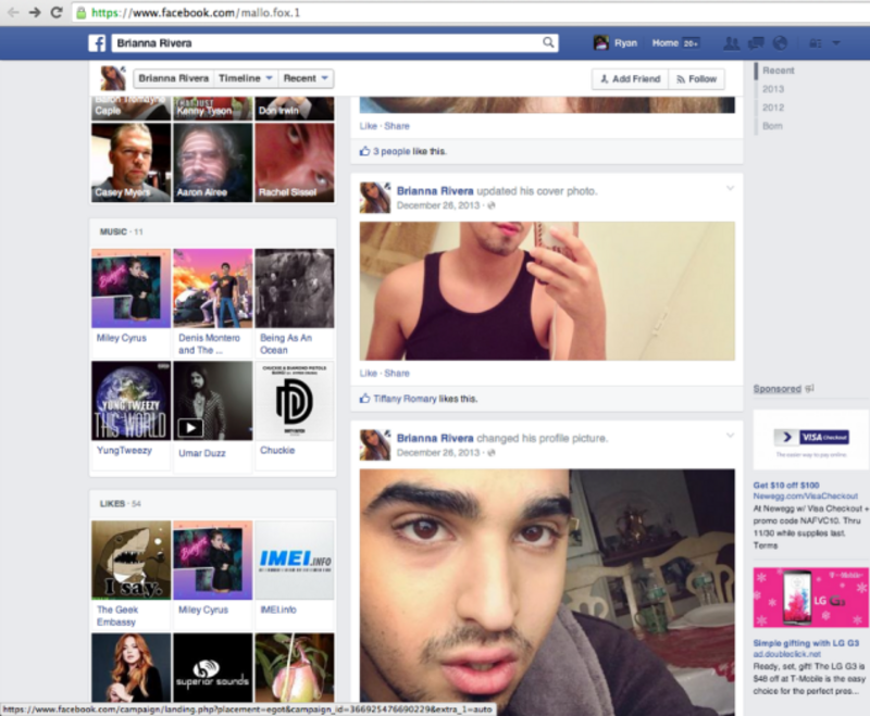 Psycho Frames Ex with Fake Racist Facebook Posts