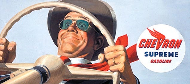 Glorious Gasoline Ads from the Dieselpunk Days