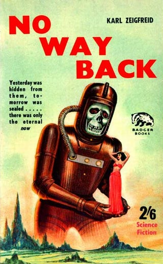 Science fiction book covers that you may need protective gear to look at