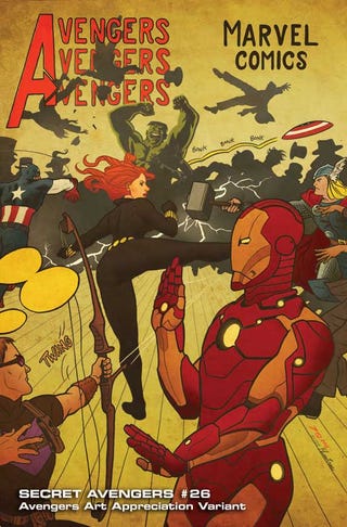 Avengers fine art covers present The Hulk à la Michelangelo and Al Hirschfeld