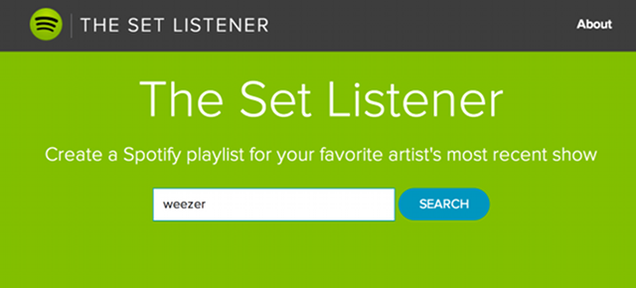 This Spotify Tool Makes a Playlist From Your Favorite Band's Last Show