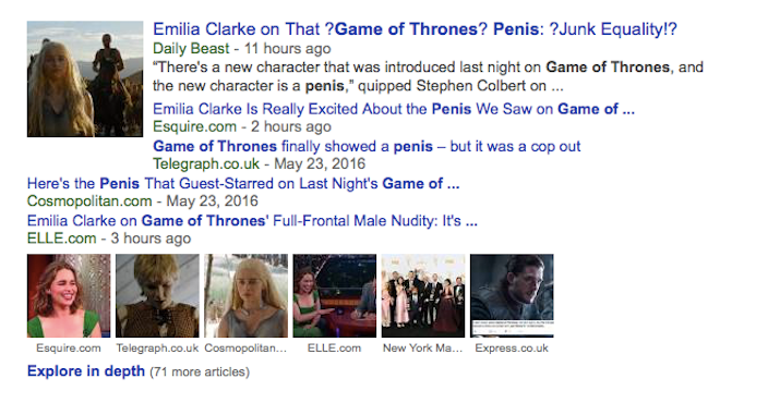 Look, Game of Thrones Has Shown Us Dicks Before