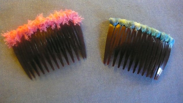 How To Make A Colorful Wrapped Hair Comb